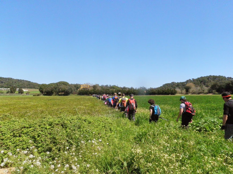 Ruta del termenal, ahir diumenge amb un dia esplèndid. (Foto: Club Alpí Palamós.)