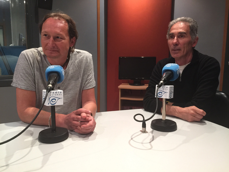 Dani Reixach i Miquel Gubert, regidors no adscrit a l'Ajuntament de Palamós.
