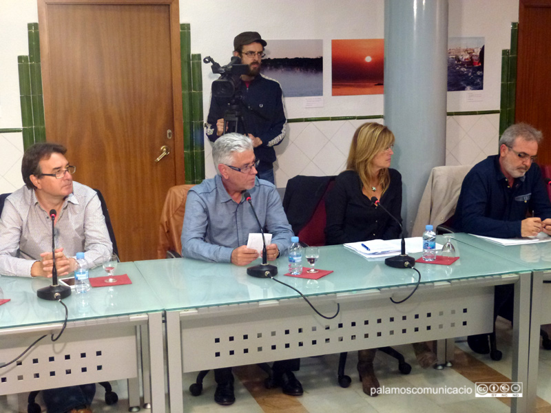 Els quatre regidors de CiU, ahir durant el seu últim Ple.