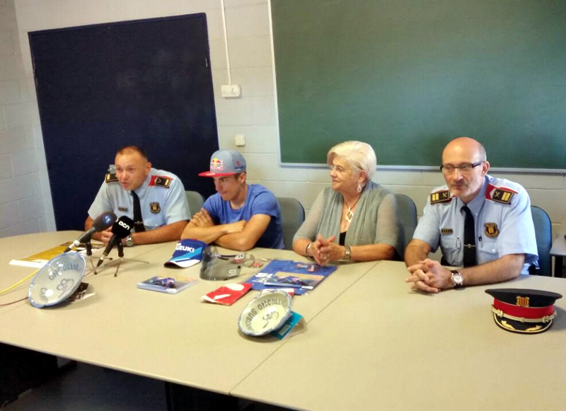 Presentació de la jornada 'Oncolliga't amb nosaltres', avui a La Bisbal d'Empordà.