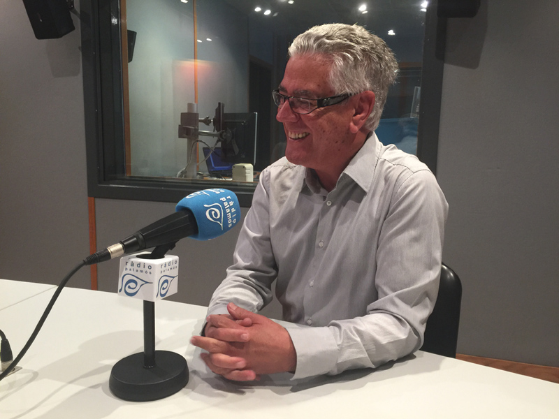 Kelo Martí, ahir als estudis de Ràdio Palamós.