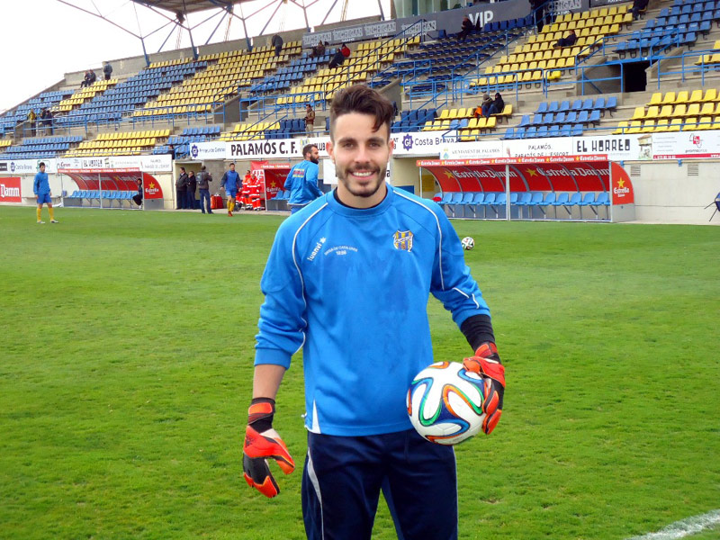 El porter Dani Castilla va ser titular els tres primers partits de lliga i diumenge va tornar a jugar. (Foto: S. Cortés.)