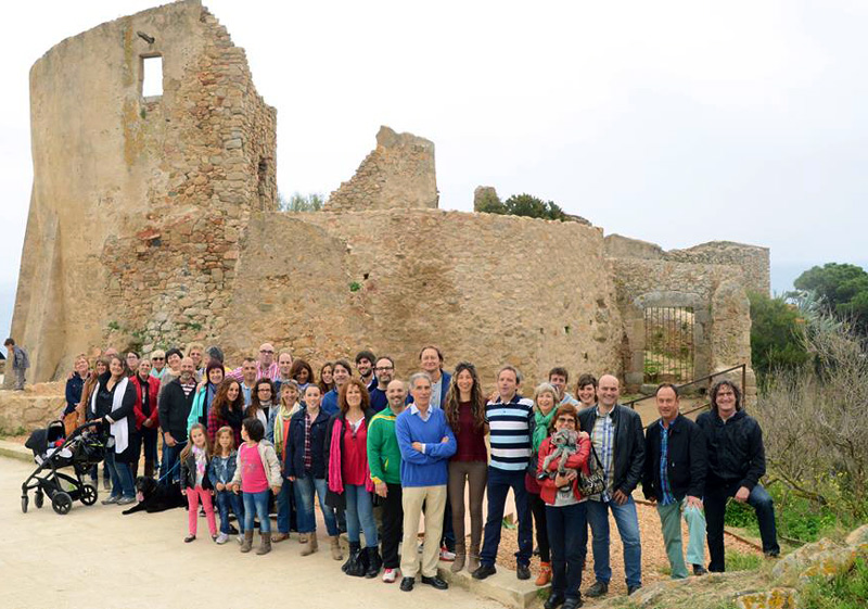 La candidatura de Junts X Palamós i Sant Joan al Castell de Sant Esteve.