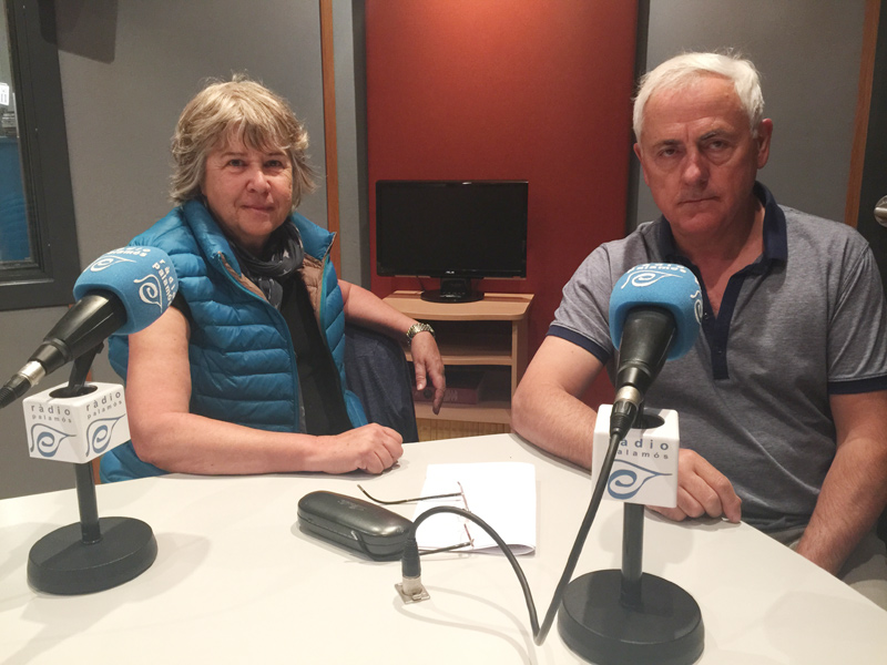 Eulàlia Gili i Jordi Mas, de l'ANC Palamós, Sant Joan i Vall-llobrega.