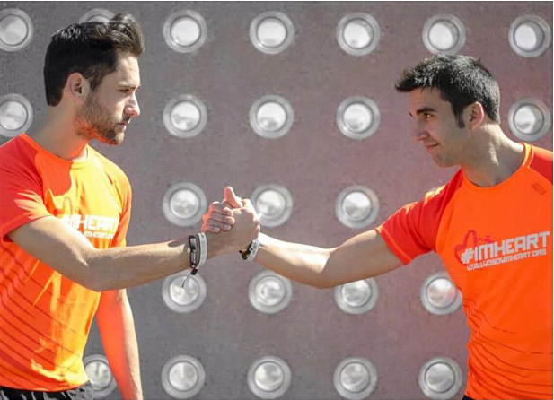 Els corredors barcelonins Sergio Turull i Raul Ramos.