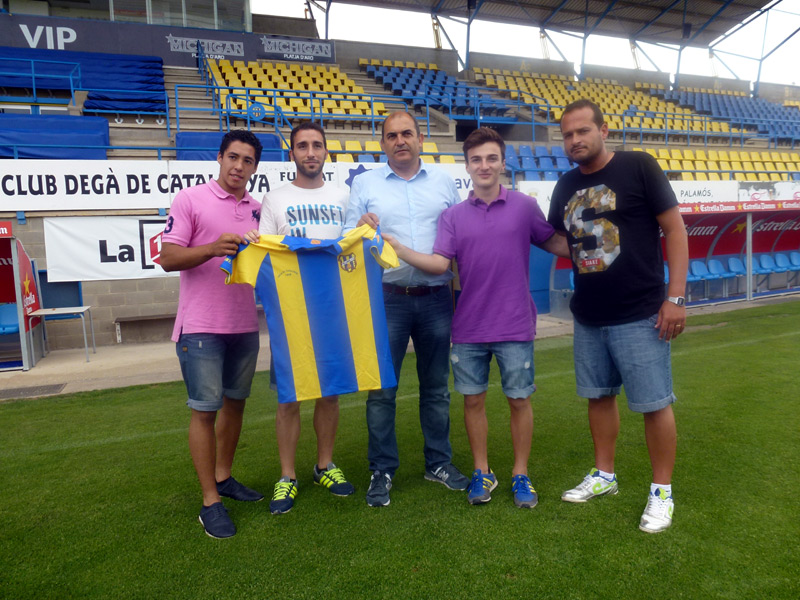 Acte de presentació ahir al Nou Estadi Municipal Palamós - Costa Brava. (Foto: Pere Subirana.)