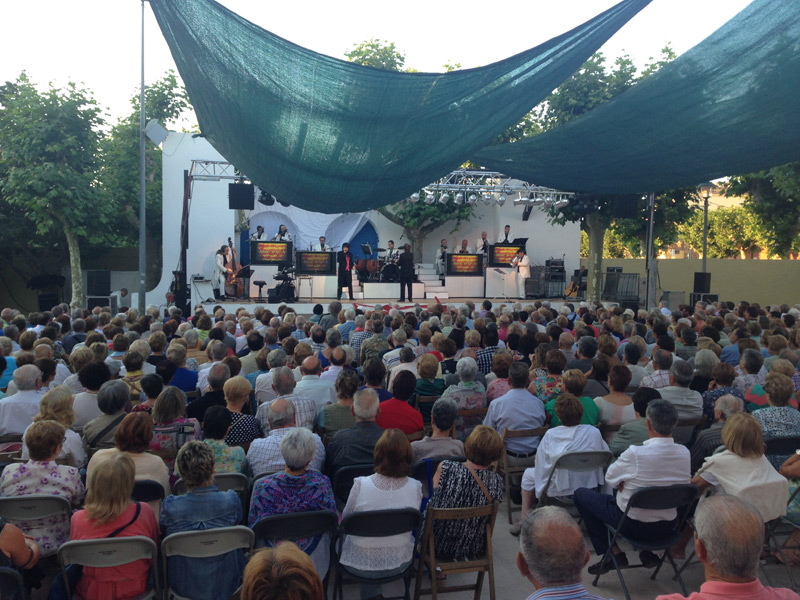 Concert de Festa Major a l'Arbreda. (Foto: Àrea de Cultura).
