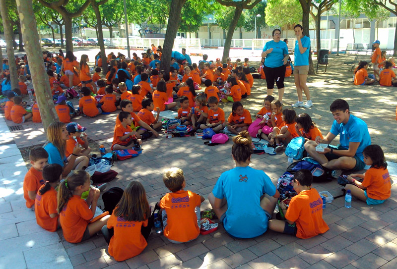 Imatge d'arxiu d'una activitat del Casal d'Estiu de Palamós.