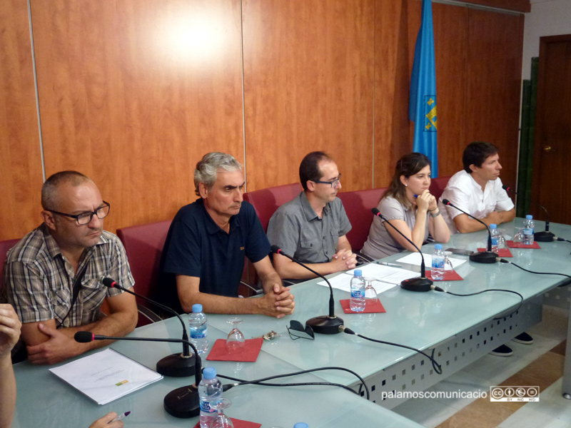 L'alcalde Lluís Puig i membres del seu govern, en el Ple de dimarts. 