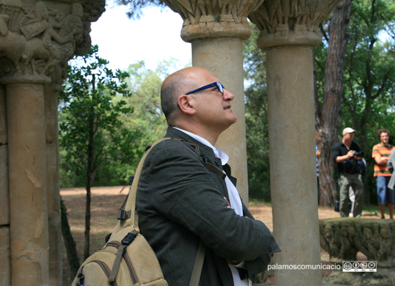 Gerardo Boto al claustre del Mas del Vent, en una imatge d'arxiu.