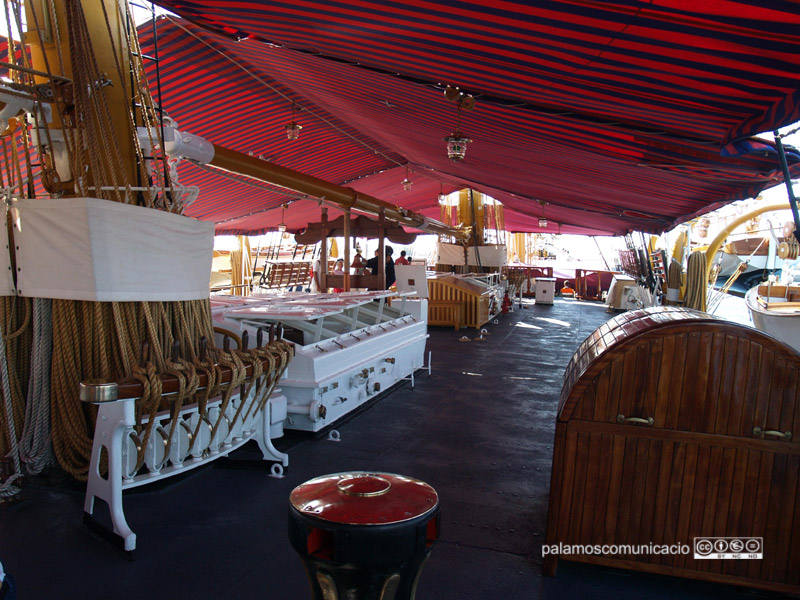 El Palinuro, en la visita d'aquesta setmana al port de Palamós.