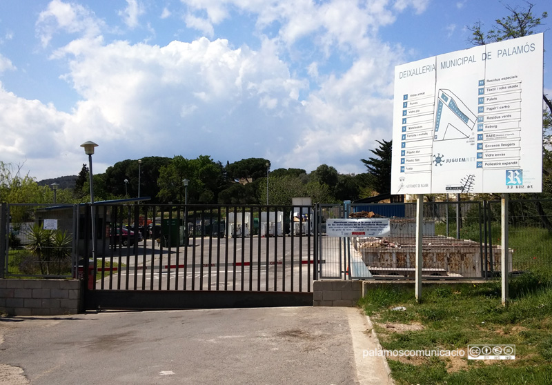 Imatge de la deixalleria municipal de Palamós.
