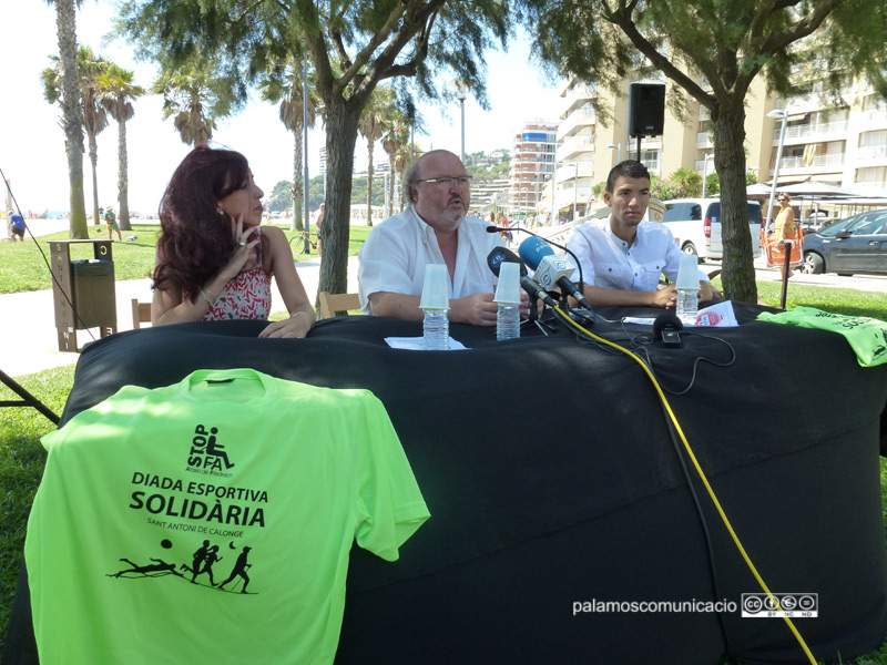 Acte de presentació de la Jornada Esportiva Solidària, ahir.