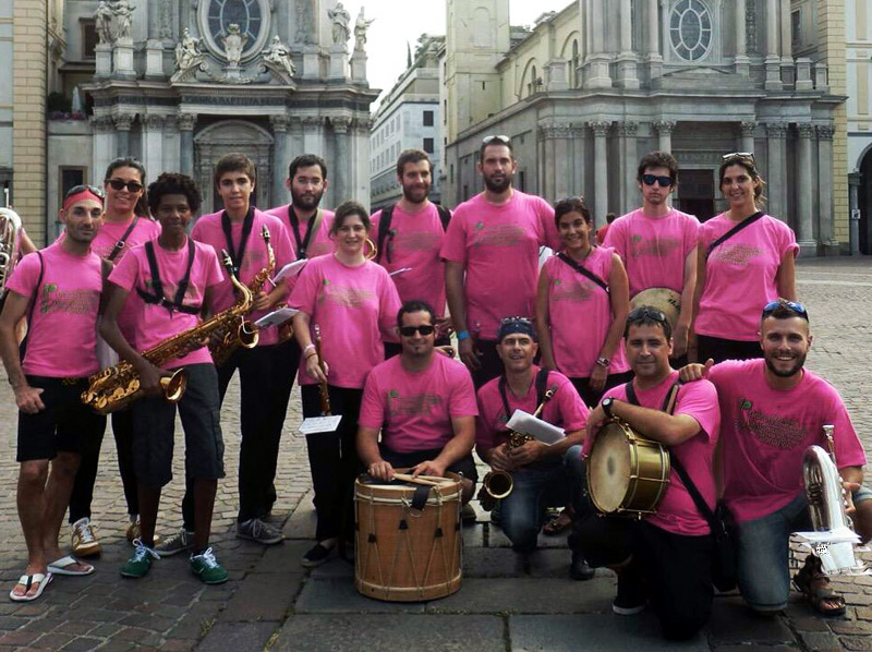 El grup Ventsonats, a Torí. (Foto: La MarSonada).