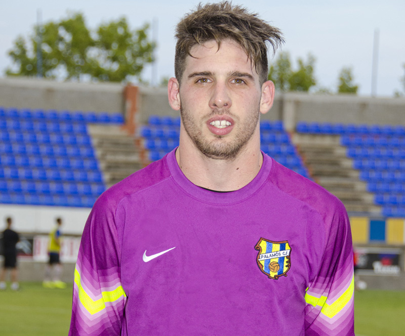 El porter del Palamós CF, Aleix Manzano. (Foto: Olga Grassot).