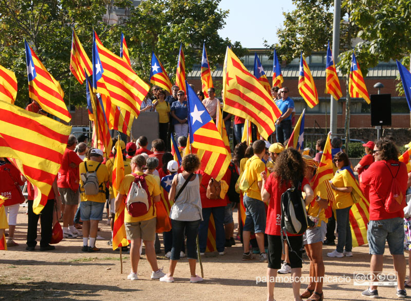 L'acte de la plaça Sarquella, la Diada de l'any passat.