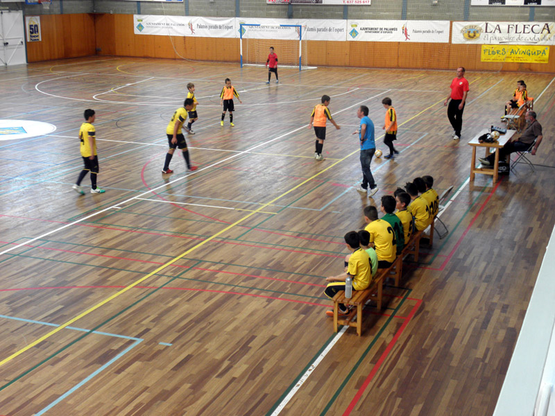 Futbol sala al Pavelló Municipal, en una imatge d'arxiu.