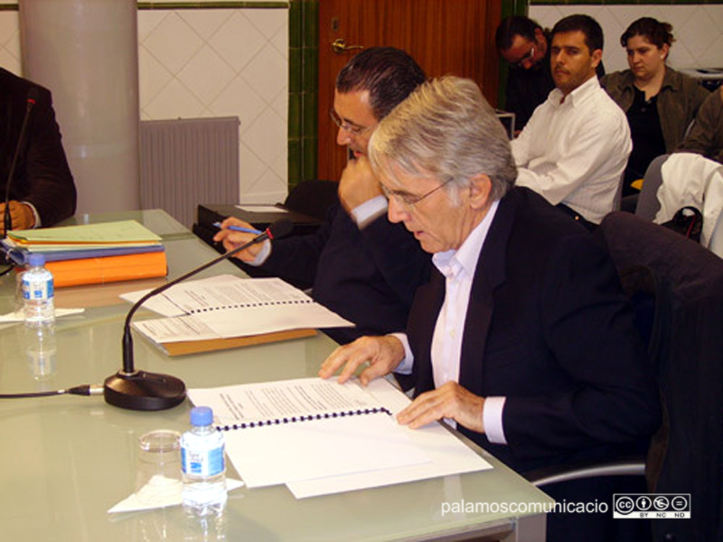 El Síndic de Greuges de Palamós, Jordi Sistach, en una intervenció davant el Ple.
