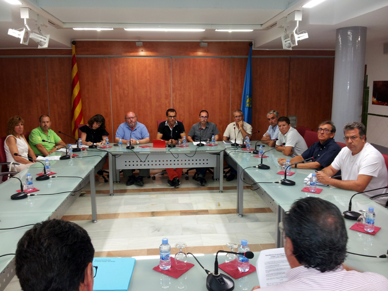 Reunió constituent de la Mancomunitat, després de les eleccions municipals 2015. (Foto: Ajuntament de Palamós).