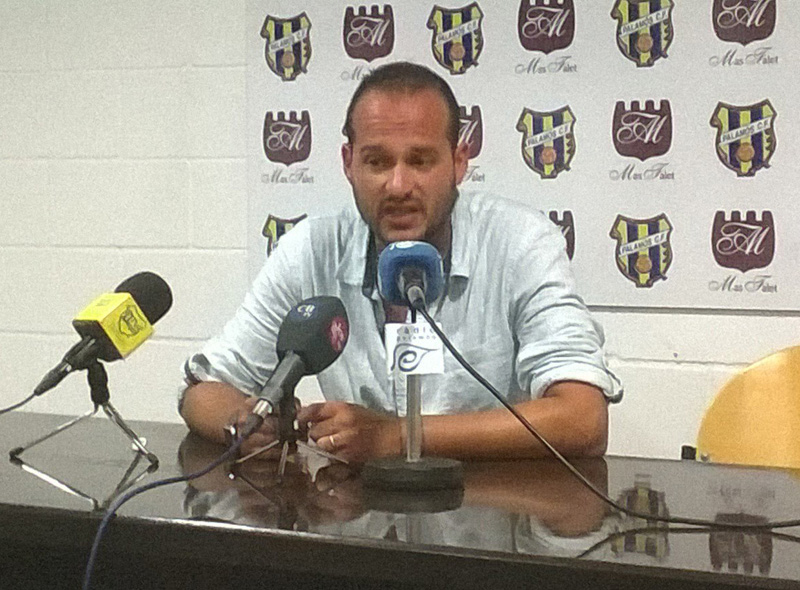 Joan Mármol, ahir a la sala de premsa de l'Estadi Municipal. (Foto: Ramon Ribas).