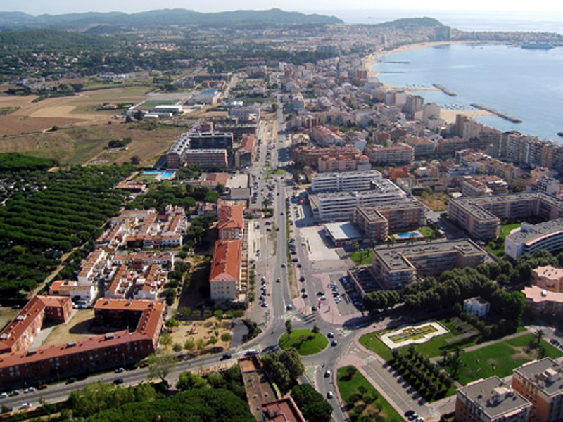Imatge aèria del nucli de Sant Antoni de Calonge.
