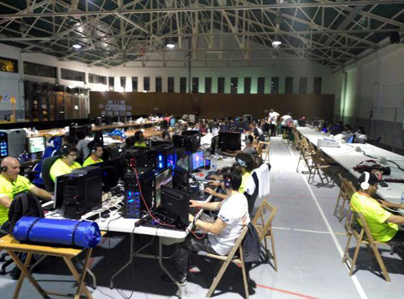 La Palamós Lan Party, en plena activitat. (Foto: Facebook Palamós Tecnofan).