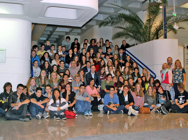 Foto de grup de la delegació palamosina a Rheda. (Foto: Ajuntament de Palamós).