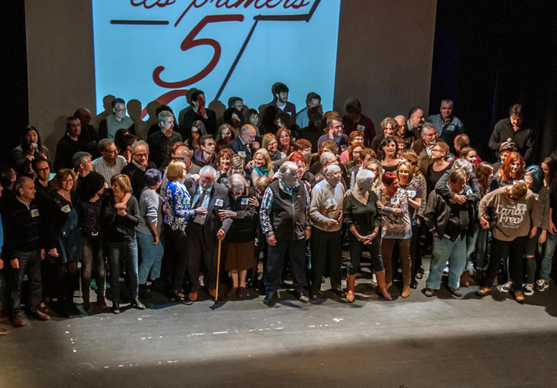 L'acte a La Gorga que va donar inici a les celebracions del cinquantenari. (Foto: Gespa Teatre).