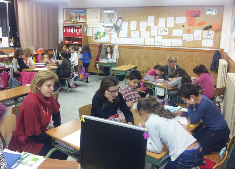 Activitat del voluntariat educatiu de Palamós, en una imatge d'arxiu.