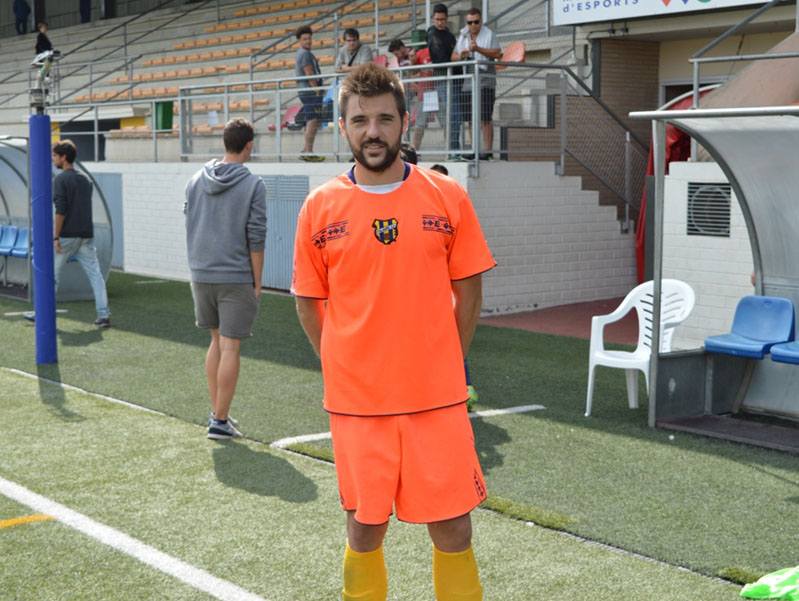 Roger Matamala, diumenge al camp del Vilafranca. (Foto: Sergi Cortés).