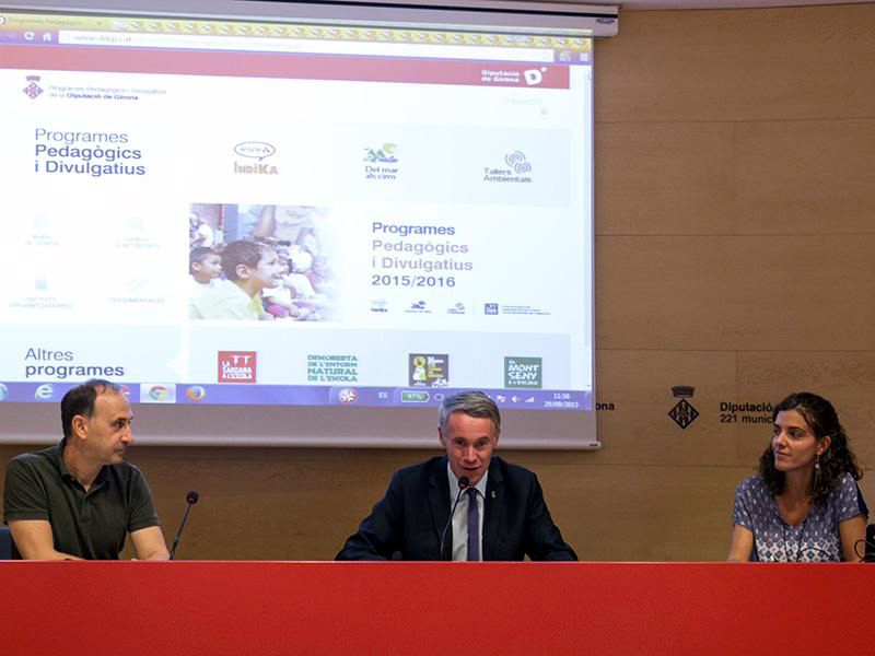 Presentació del programa pedagògic de la Diputació de Girona. (Foto: DDGG-Eddy Kelele).