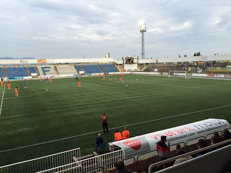 El Palamós ha perdut avui al camp de Vilatenim. (Foto: Joan Pau Pérez).