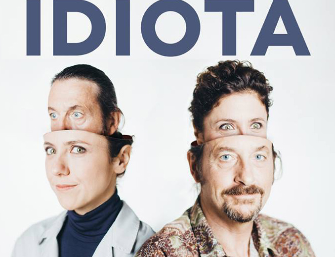 Cartell promocional de l'obra de teatre 'Idiota'.