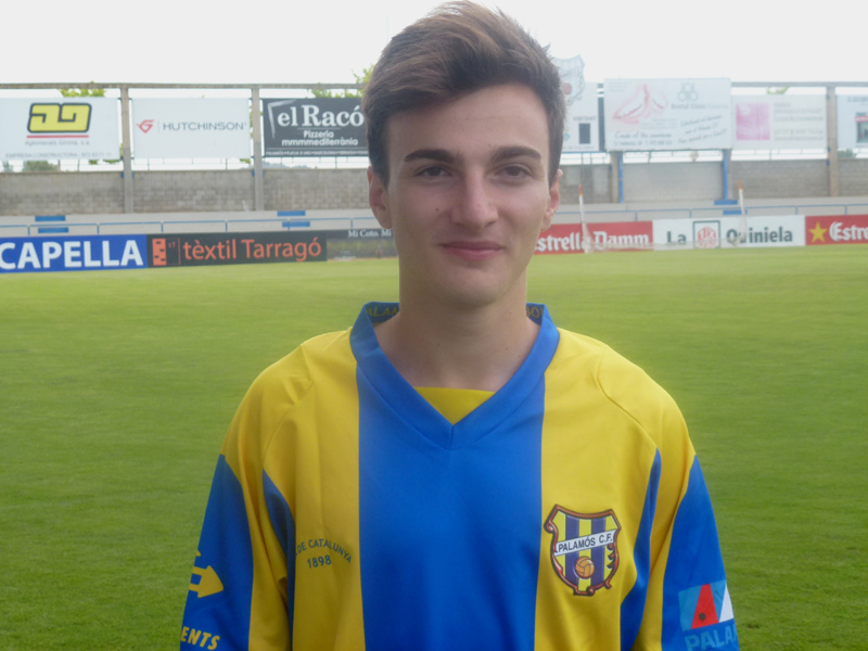 David Torres, un dels jugadors del Palamós CF en edat juvenil.