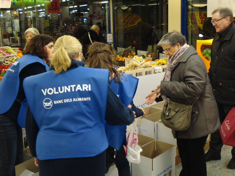 Recapte d'Aliments a Palamós en l'edició de 2014.