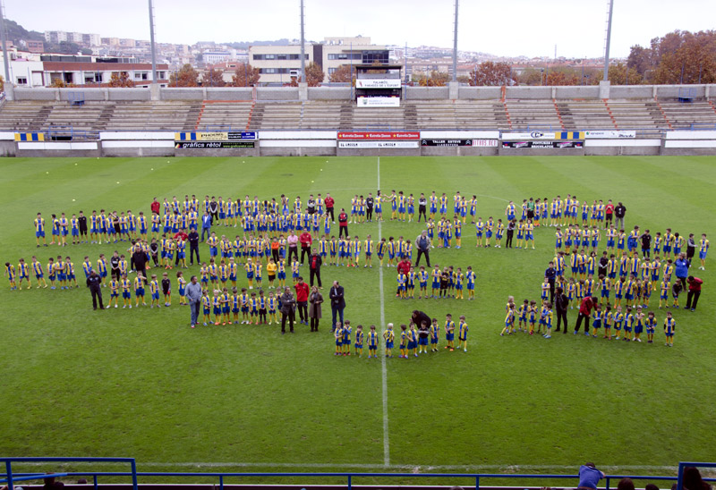 Diumenge es farà la presentació oficial del futbol de base. (Foto: Olga Grassot.)