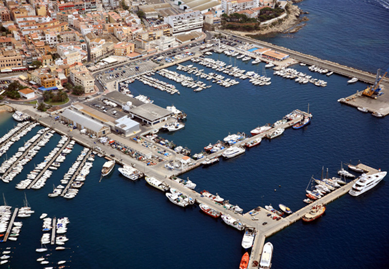Vista aèria del port de Palamós. (Foto: Ports de la Generalitat).