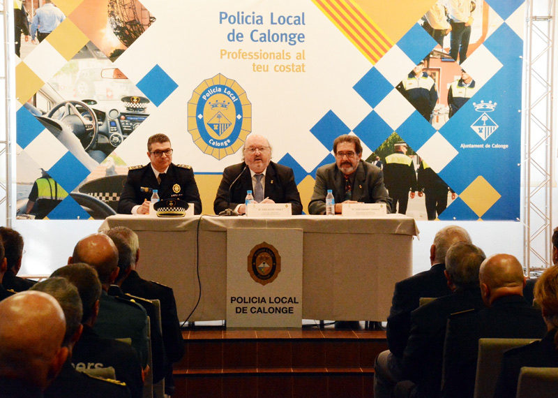 Acte públic de la Policia Local de Calonge. (Foto: Ajuntament de Calonge.)