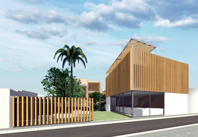 Recreació informàtica del futur centre d'interpretació del vi de Calonge. (Font: Ajuntament de Calonge).