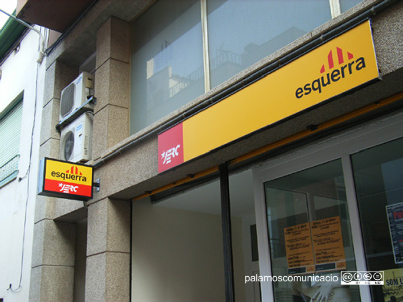El local d'ERC a Palamós.