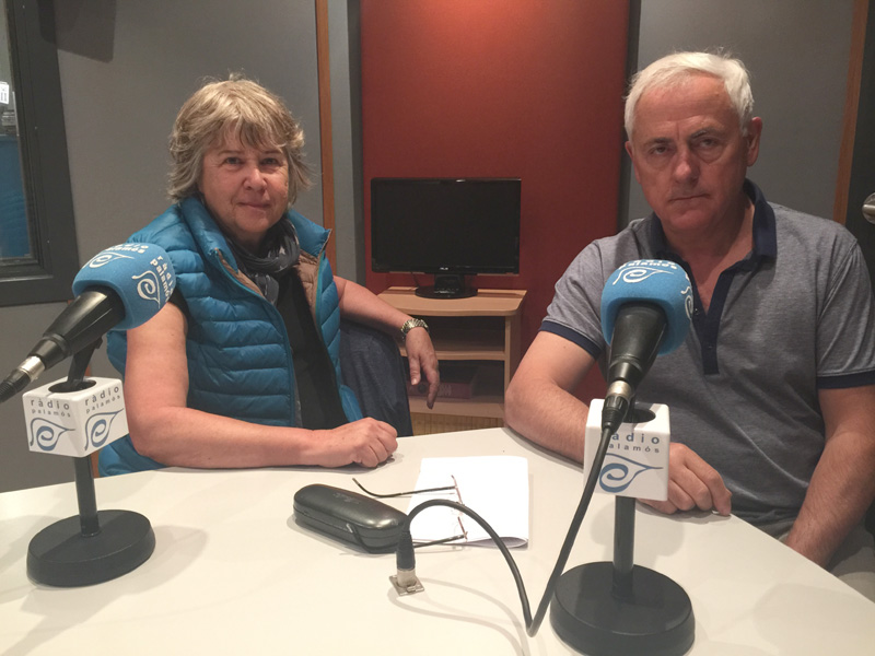 Eulàlia Gili i Jordi Mas, secretària i coordinador de l'ANC de Palamós, Sant Joan i Vall-llobrega.