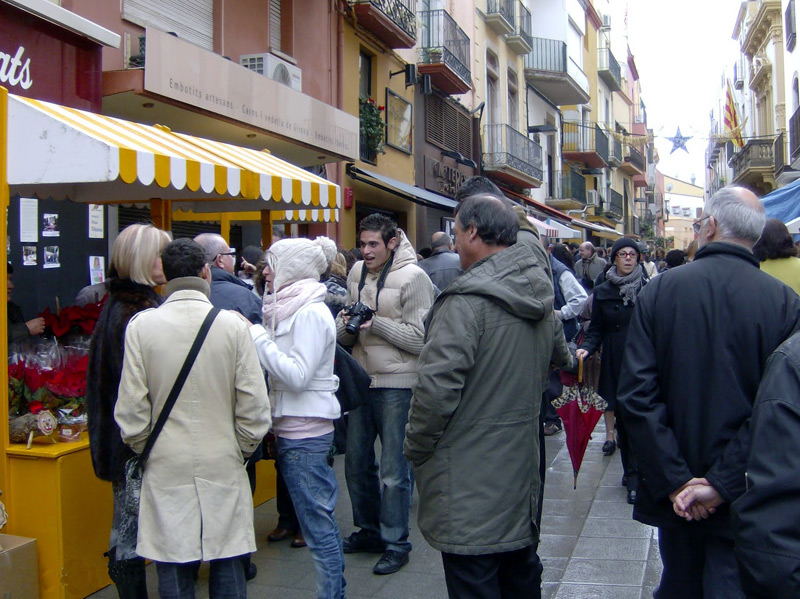 Una anterior edició de la Fira Nadalenca de Palamós.
