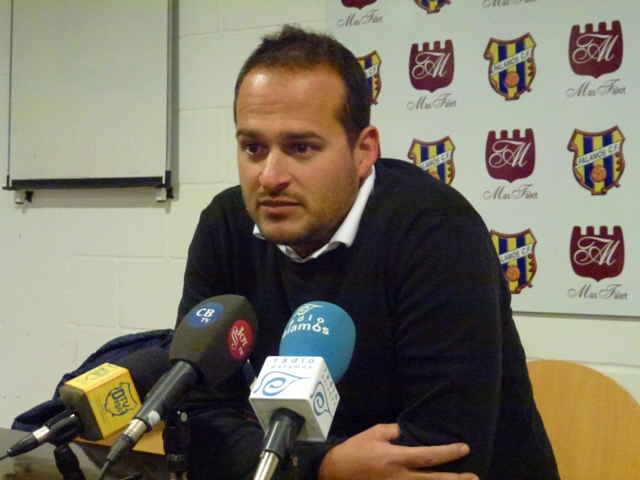 L'entrenador del Palamós C.F., Joan Mármol.