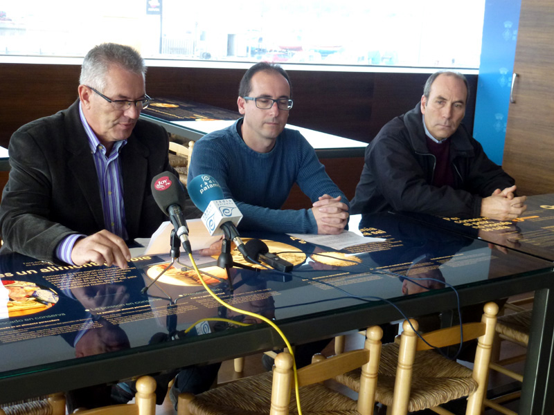 Presentació de la Gaes Christmas Race, avui a l'Espai del Peix de Palamós. (Foto: Pere Subirana.)