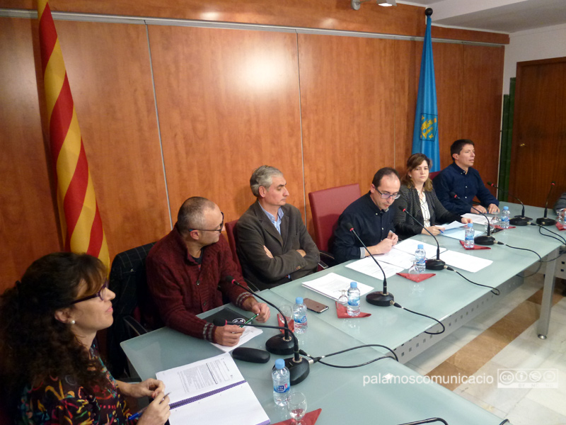 Un moment del Ple ordinari celebrat dimarts a l'Ajuntament de Palamós.