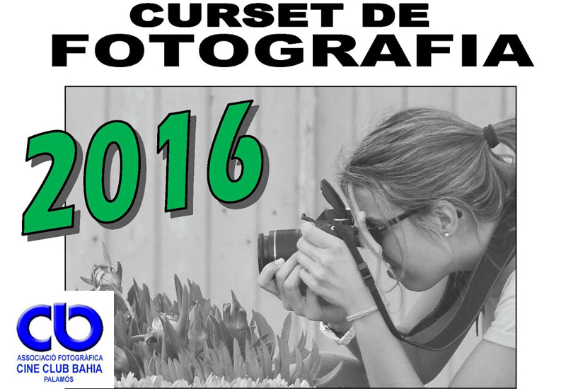Cartell del Curset de Fotografia de l'AFCCB.