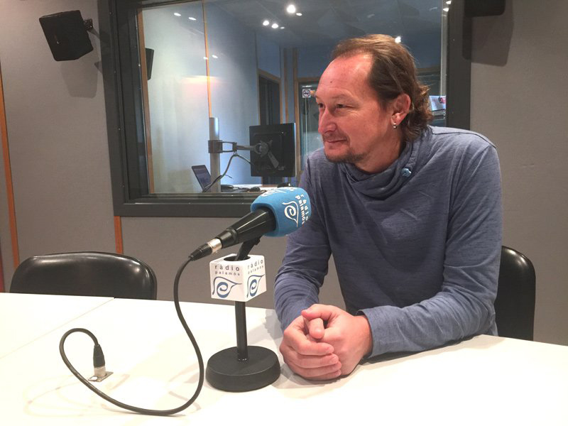 Dani Reixach, ahir a l'espai 'Preguntes' de Ràdio Palamós.