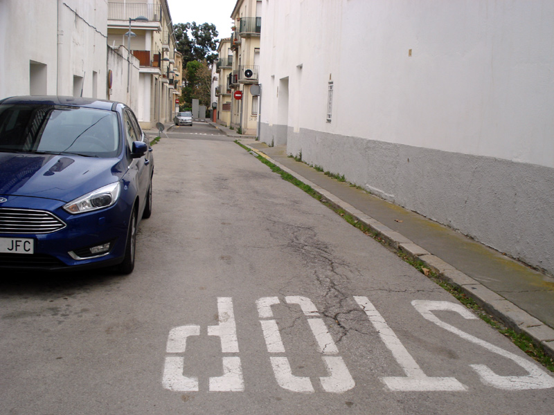 El carrer de l'Avió, a Palamós.
