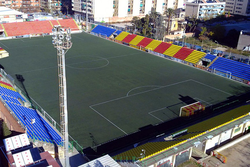 El Palamós visita aquest diumenge el Narcís Sala de Sant Andreu. (Foto: ajuntamentdebarcelona.cat.)