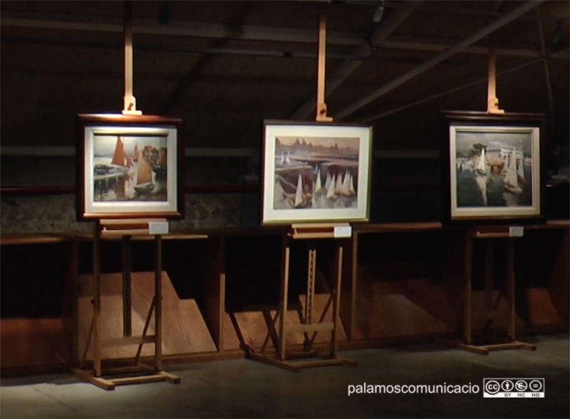 Pintures de Josep Sarquella, exposades al Museu de la Pesca.